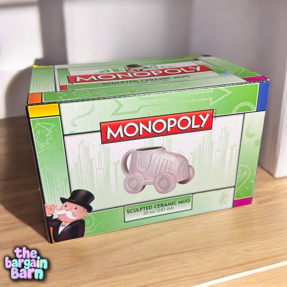 Monopoly 20oz Sculpted Ceramic Car Collectors Mug (NIB)